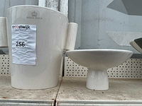 Royal boch decoratiemateriaal porseleinen schaal + champagne emmer(2x) - afbeelding 1 van  2