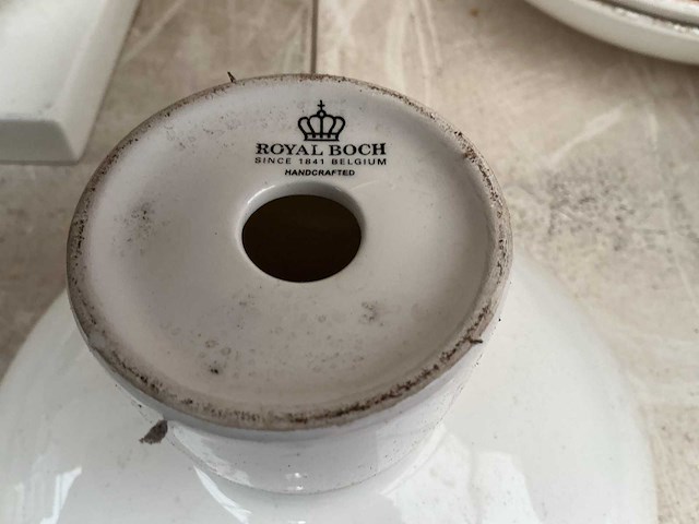 Royal boch decoratiemateriaal porseleinen schaal + champagne emmer(2x) - afbeelding 2 van  2