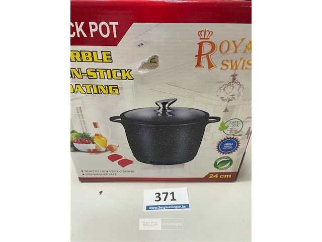 Royal swiis stokpot 24 cm inductie - afbeelding 2 van  3