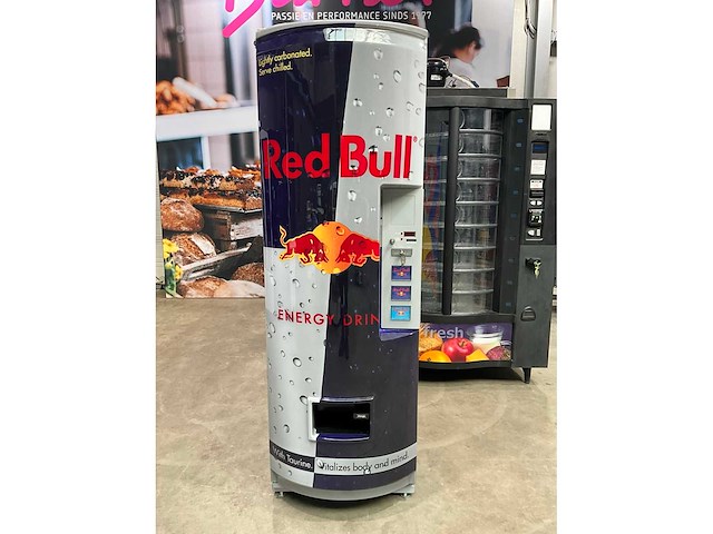 Royal vendors rvrb-372-3 red bull drankenautomaat - afbeelding 2 van  6