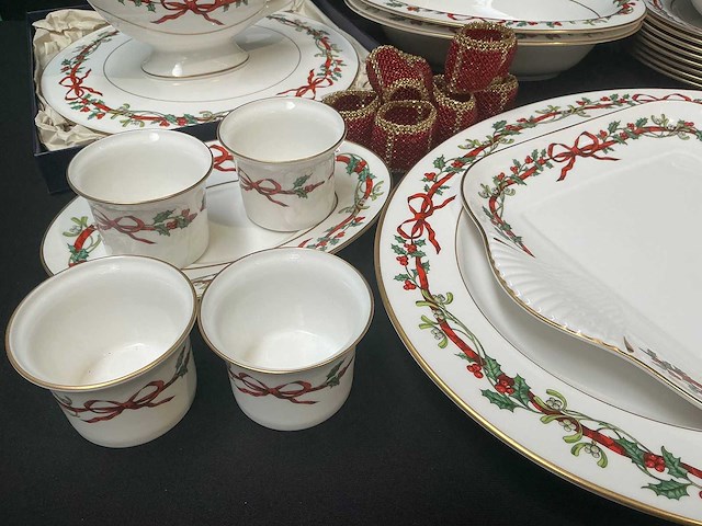 Royal worcester - holly ribbons - servies (48x) - afbeelding 3 van  9