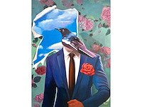 Royce - hommage aan magritte - olie op doek - 120x90 cm - afbeelding 1 van  13