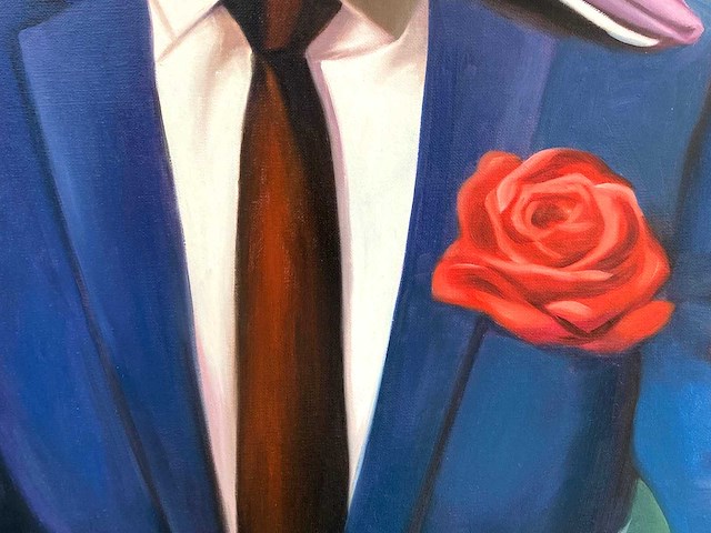 Royce - hommage aan magritte - olie op doek - 120x90 cm - afbeelding 8 van  13