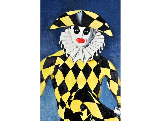 Royce - l' arlequin - olie op doek - 120x90 cm - afbeelding 8 van  9