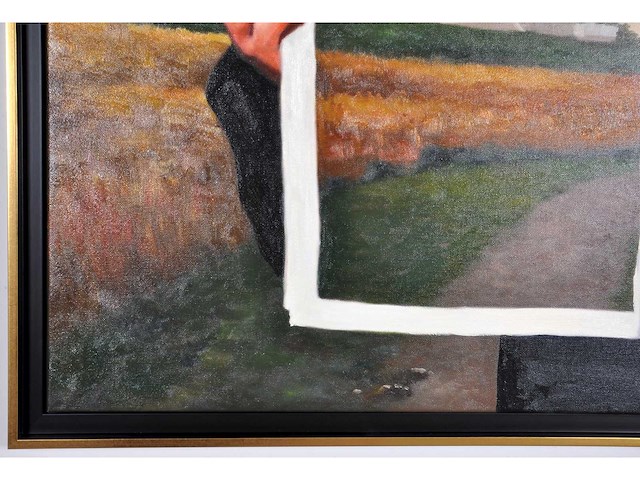 Royce - ode aan magritte, le phare - olie op doek - 90x120 cm - afbeelding 2 van  6