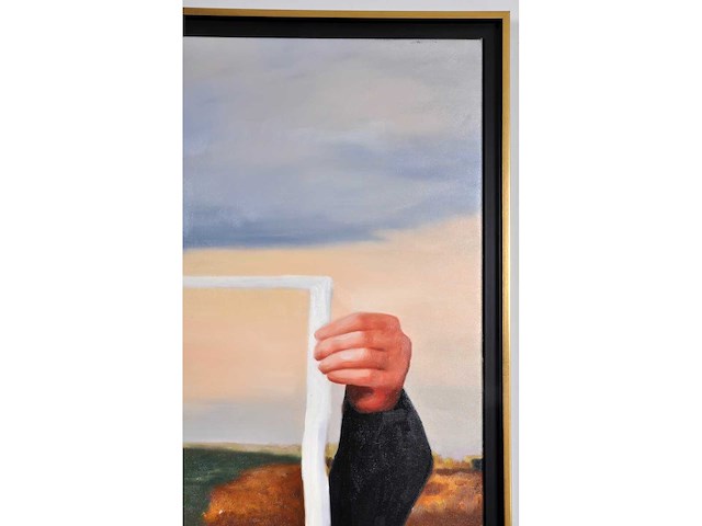 Royce - ode aan magritte, le phare - olie op doek - 90x120 cm - afbeelding 4 van  6