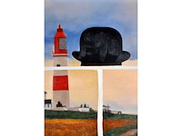Royce - ode aan magritte, le phare - olie op doek - 90x120 cm - afbeelding 5 van  6