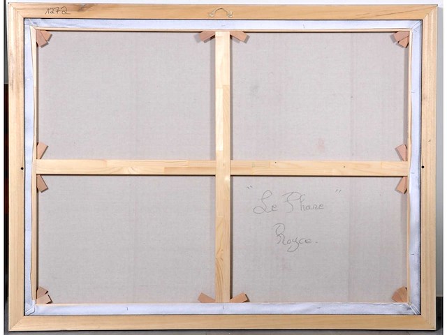 Royce - ode aan magritte, le phare - olie op doek - 90x120 cm - afbeelding 6 van  6