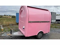 Roze food truck trailer - afbeelding 20 van  29