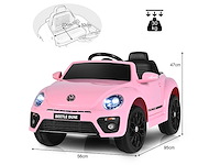 Roze kever-elektrische auto voor kinderen - afbeelding 2 van  3