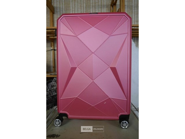 Roze reiskoffer ±74x48x30cm - afbeelding 1 van  3