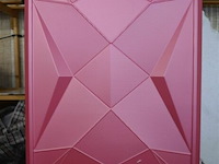 Roze reiskoffer ±74x48x30cm - afbeelding 1 van  3