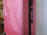 Roze reiskoffer ±74x48x30cm - afbeelding 2 van  3