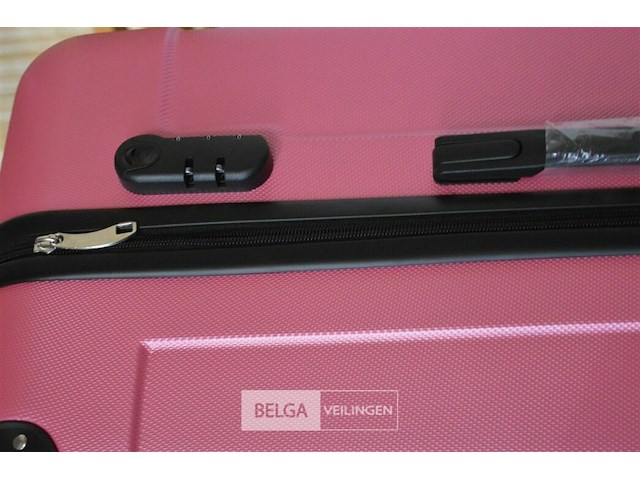 Roze reiskoffer ±74x48x30cm - afbeelding 4 van  4