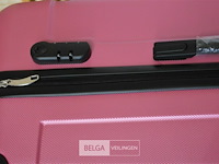Roze reiskoffer ±74x48x30cm - afbeelding 4 van  4