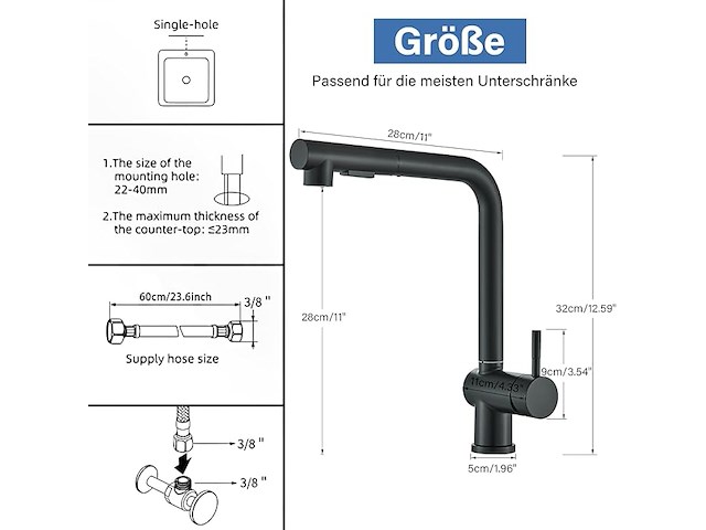 Rozin keukenkraan - afbeelding 3 van  6