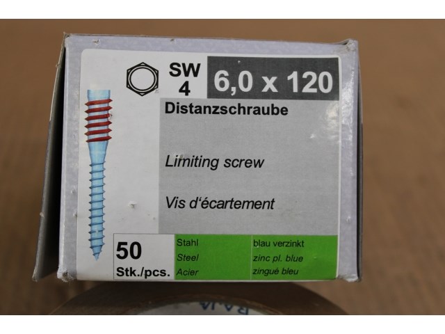 Rs afstandsschroef 6,0 x120 (hp: 50 stuks) - afbeelding 1 van  2
