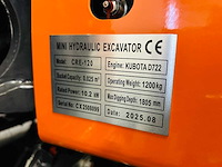 Rte - 2025 - cre120 - minigraafmachine kubota euro 5 - afbeelding 10 van  30