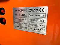 Rte - 2025 - cre120 - minigraafmachine kubota euro 5 - afbeelding 11 van  13