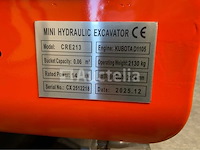Rte - 2025 - cre213 - mini excavator kubota euro 5 met cabine - afbeelding 13 van  37