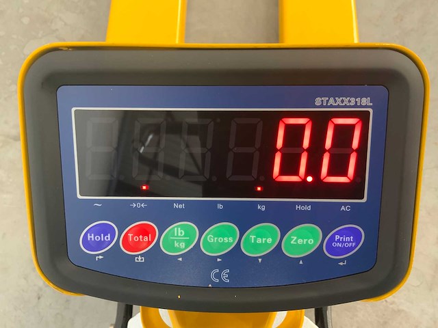 Rte - 2025 - palletwagen met weegschaal 2500kg - afbeelding 2 van  4