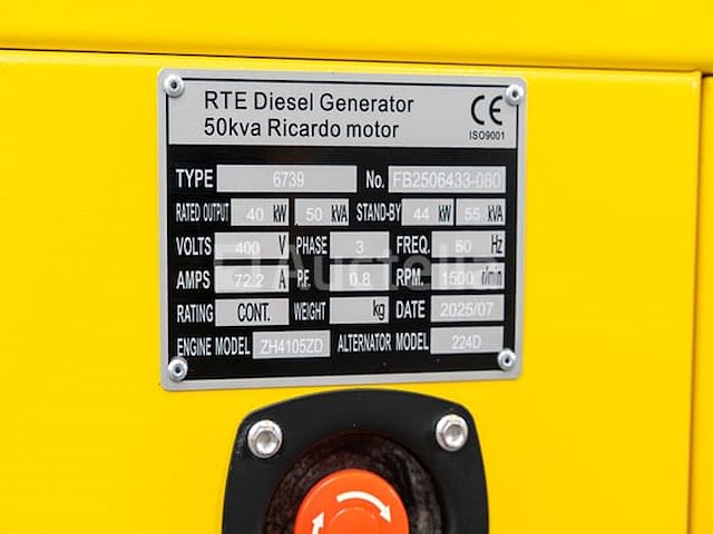 Rte - 2026 - 6739 - 50 kva noodstroomaggregaat 400v - afbeelding 19 van  23