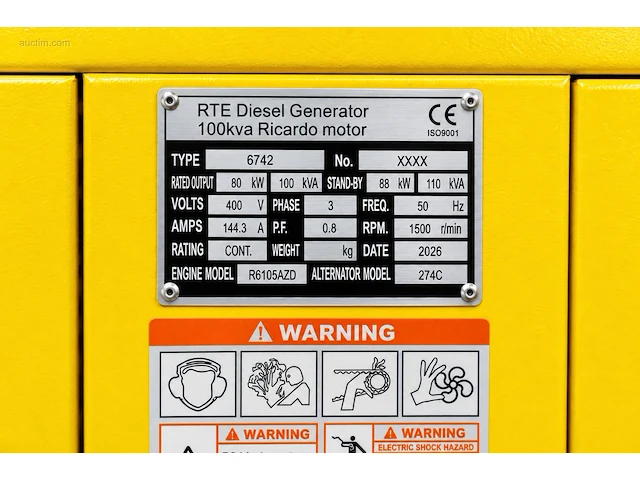 Rte - 2026 - 6742 - 100 kva noodstroomaggregaat... - afbeelding 2 van  27