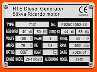 Rte - 2026 - 7121 - 50 kva noodstroomaggregaat 400v - afbeelding 20 van  25