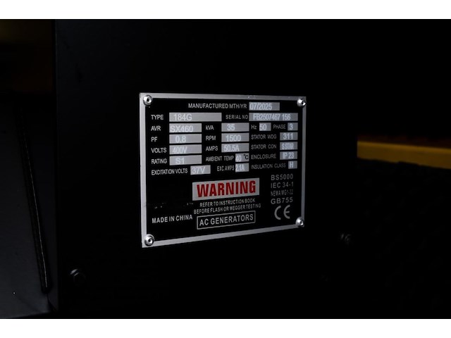 Rte - 2026 - 7310 - 35 kva noodstroomaggregaat 400v - afbeelding 16 van  24