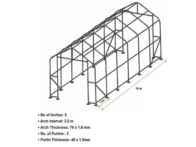 Rte - 2026 - 7417 - opslagtent 15000x5500x5300mm - afbeelding 4 van  5