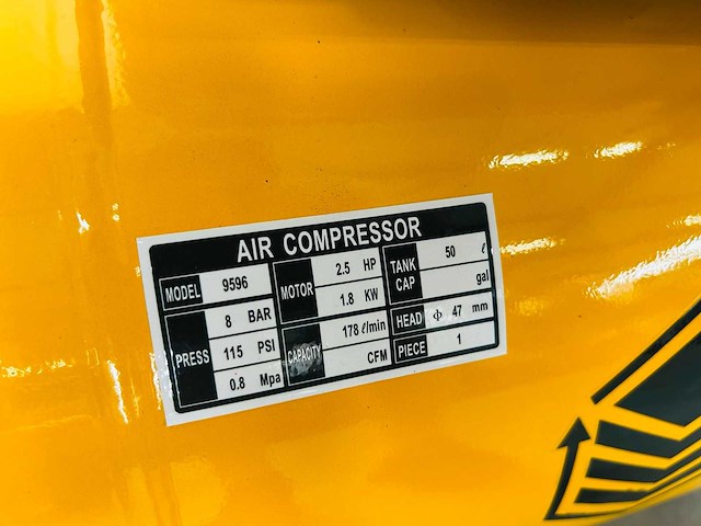 Rte - 2026 - 9596 - 50l luchtcompressor - afbeelding 3 van  4