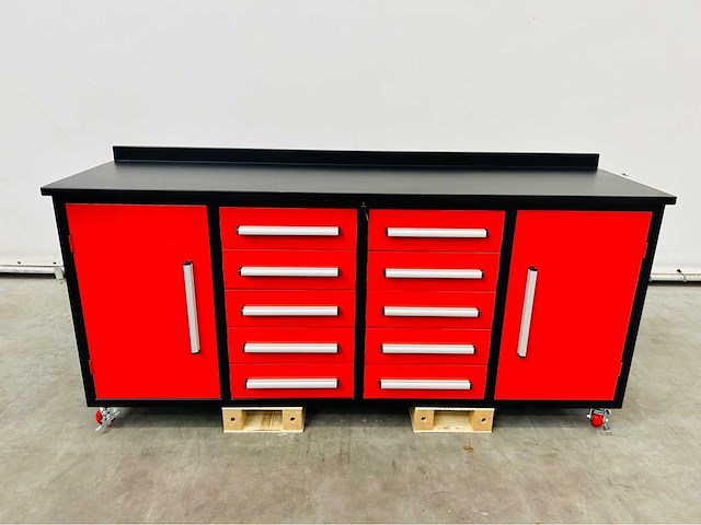 Rte - 7414 - garagewerkbank 223x65x110cm - afbeelding 1 van  5