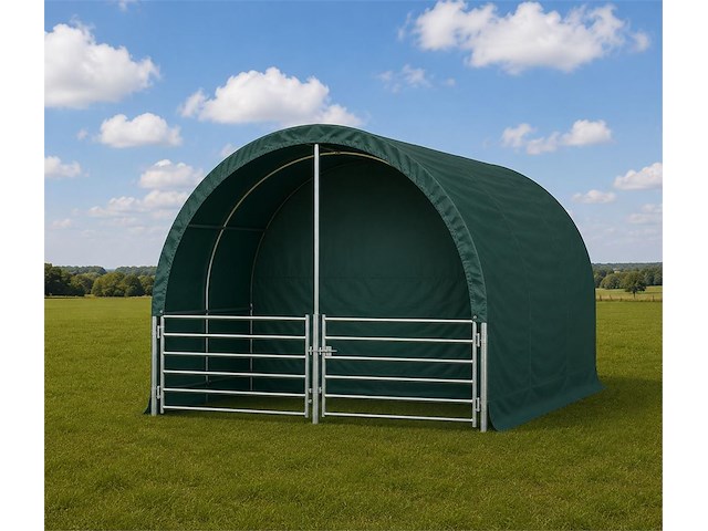 Rte - 8111 - dierenverblijf / cattle tent 4000x4000x3150mm - afbeelding 4 van  7