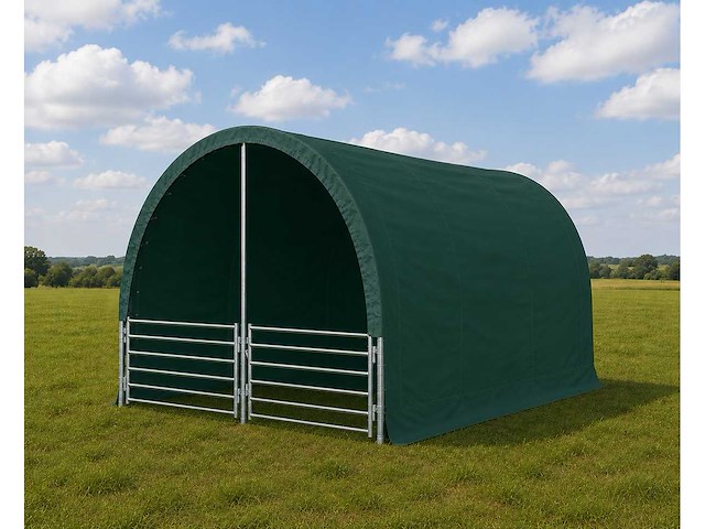 Rte - 8111 - dierenverblijf / cattle tent 4000x4000x3150mm - afbeelding 1 van  3