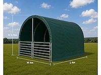 Rte - 8111 - dierenverblijf / cattle tent 4000x4000x3150mm - afbeelding 2 van  3
