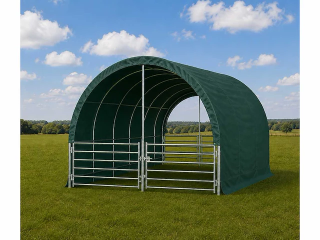 Rte - 8111 - dierenverblijf / cattle tent 4000x4000x3150mm - afbeelding 6 van  7