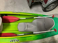 Rtm / rotomod tweezitter stijve kajak kayak rtm / rotomod tweezitter – 2 zits – 2 peddels – gemaakt in frankrijk - afbeelding 10 van  11