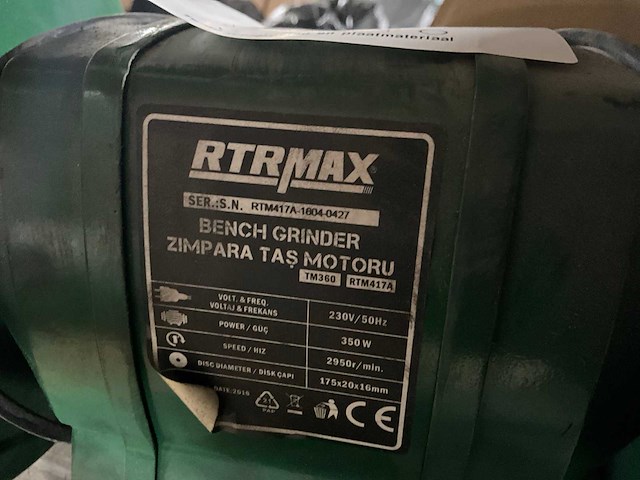 Rtrmax dubbelsteens slijpmachine - afbeelding 4 van  4