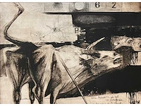 Ru van rossem - toros - ets, aquatint - lage instelprijs