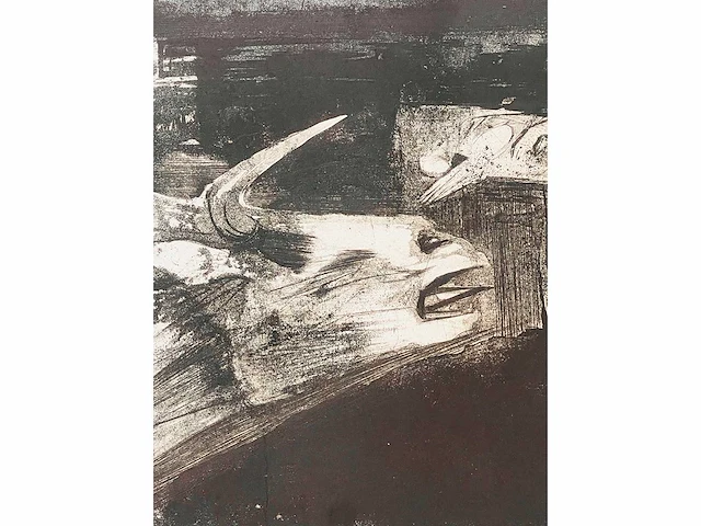 Ru van rossem - toros - ets, aquatint - lage instelprijs - afbeelding 4 van  9