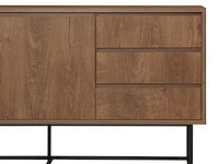 Ruba console | 100% melamine | walnoot, zwart - afbeelding 5 van  8