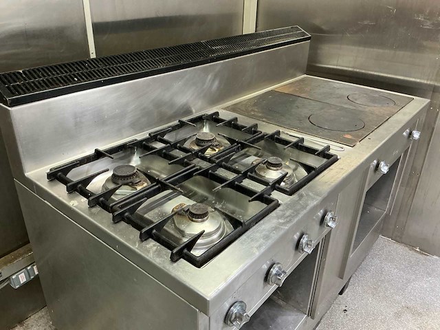 Rubbens gasfornuis met 4 bekkens en 2 kookplaten - afbeelding 6 van  12