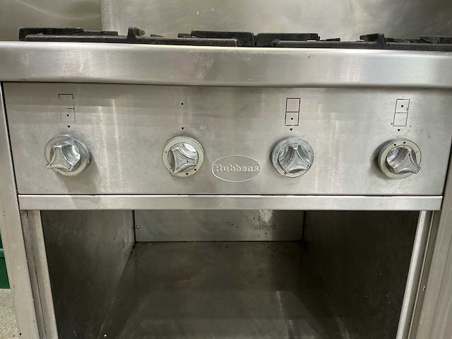 Rubbens gasfornuis met 4 bekkens en 2 kookplaten - afbeelding 10 van  12