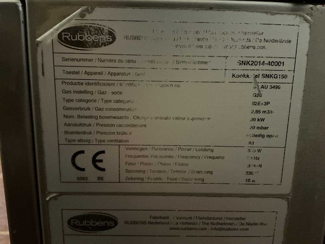 Rubbens snkg150 rvs kookketel 150l - afbeelding 5 van  9