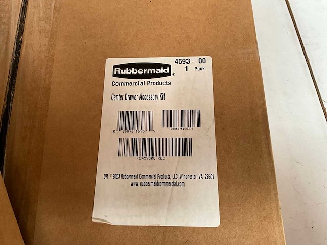 Rubbermaid 4593-00 center drawer accessoire kit (2x) - afbeelding 6 van  7