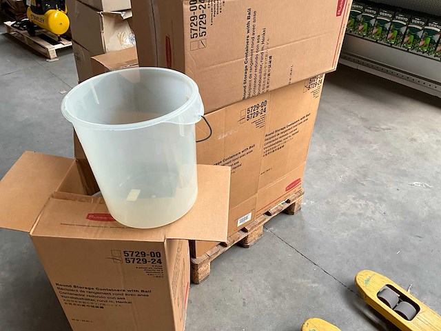Rubbermaid 5729-24 emmer 20 liter met aanduiding kunststof transparant (36x) - afbeelding 1 van  3