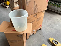 Rubbermaid 5729-24 emmer 20 liter met aanduiding kunststof transparant (36x) - afbeelding 1 van  3