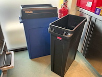 Rubbermaid slimjim afvalemmer (3x)