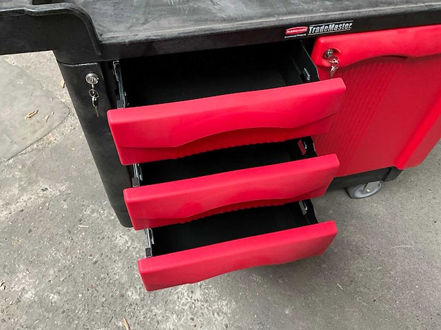 Rubbermaid trademaster gereedschapswagen +/- (lxbxh) 125 x 67 x 86cm - afbeelding 5 van  8