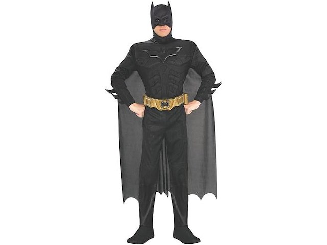 Rubies - deluxe adult costume - batman (size xl) - afbeelding 1 van  2